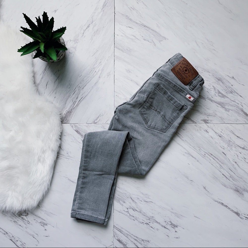 LUCKY BRAND gray zoe jeggings